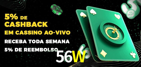 Promoções do cassino ao Vivo 56W